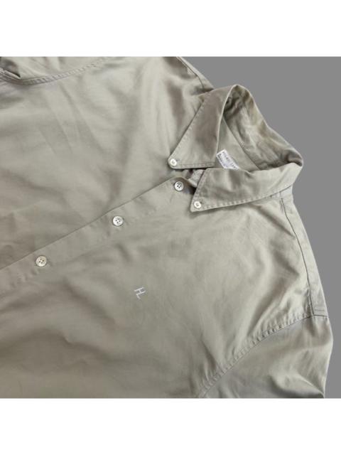 Helmut Lang Archive Vintage 1998 HL Logo Twill Cotton Shirt