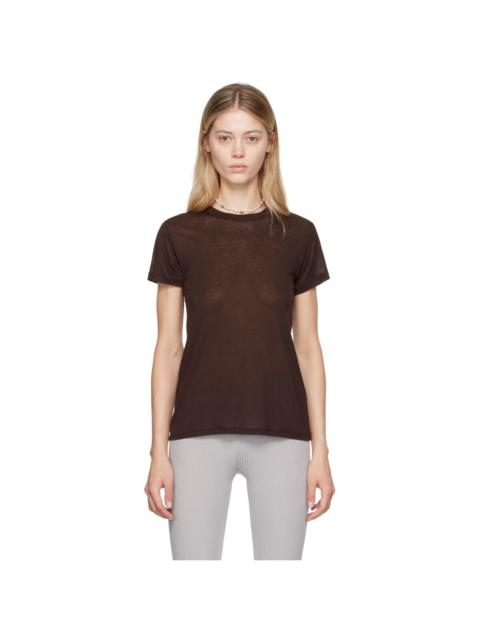 BASERANGE Brown Bamboo Lyocell T-Shirt