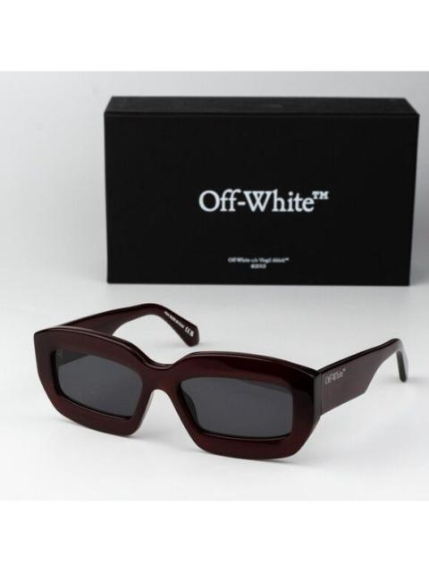 Off-White Off-White CHARLOTTE Sunglasses Burgundy Grey Rectangle OERI138 CHARLOTTE 2807