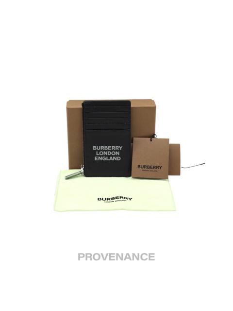 BURBERRY LONDON ENGLAND Zip Card Holder Wallet - Black