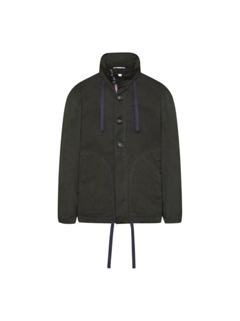 Thom Browne Waxed Tech Hooded Anorak Jacket Men
