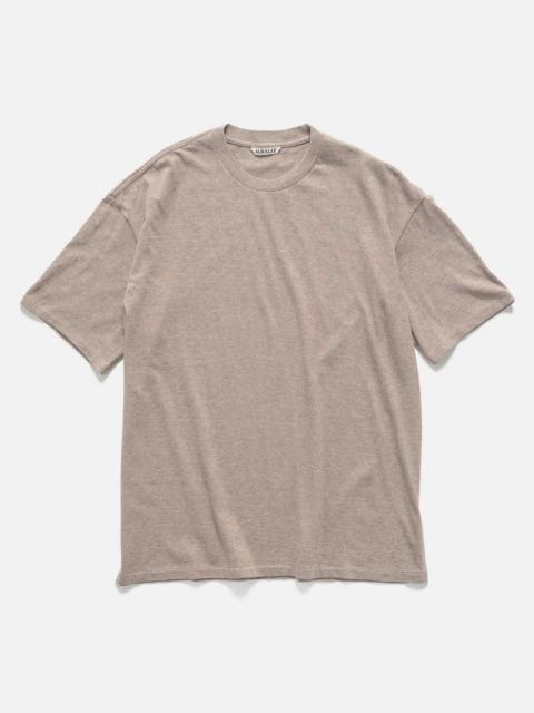 AURALEE Seamless Crewneck Tee Top Brown