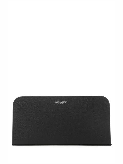SAINT LAURENT Saint Laurent Men Black Leather Wallet