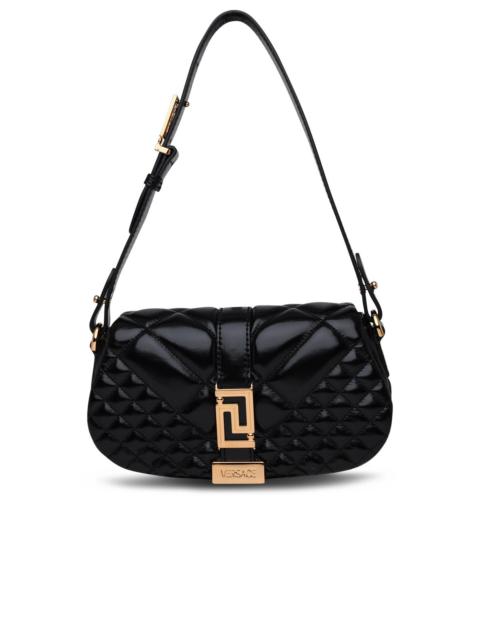 Versace Woman Black Leather Goddess Mini Bag