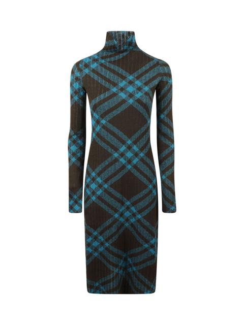 Burberry Check Ribbed Dress