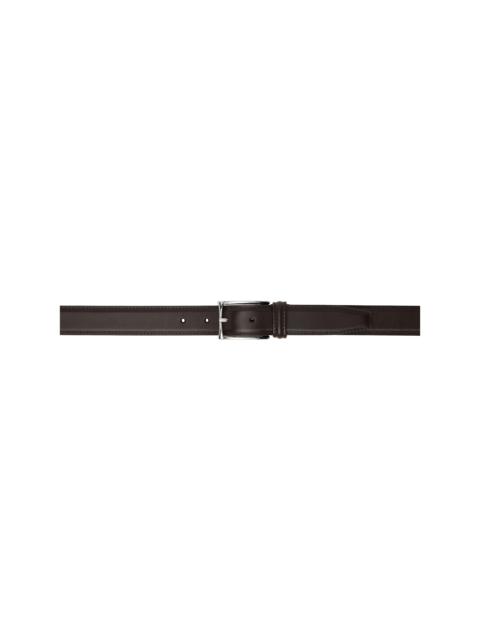 Anderson's Brown Narrow Stitch Trimmed Formal Belt