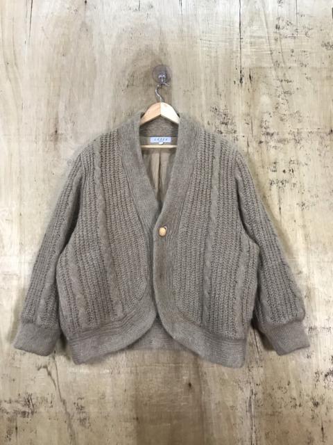 Other Designers Coloured Cable Knit Sweater - Renown Corso Mohair Soft Fur Twist Cable Knit Cardigan