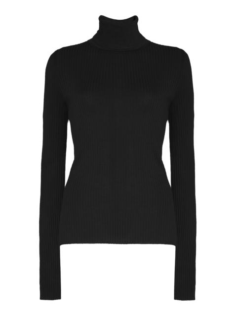 GABRIELA HEARST Peppe Turtleneck in Black Silk Cashmere