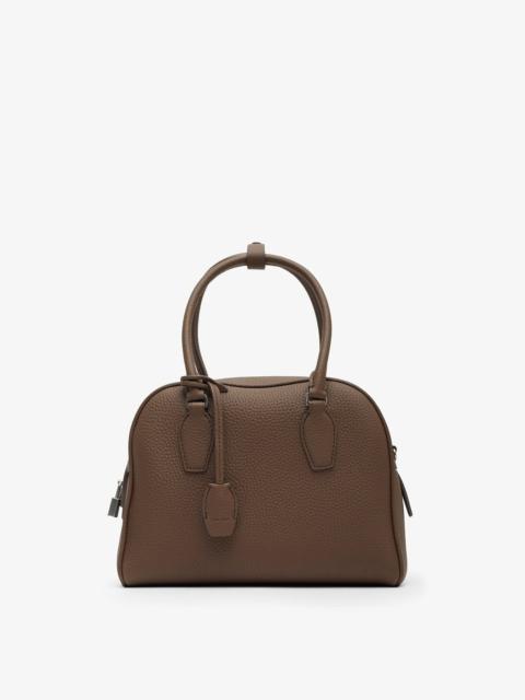 The Row India 10.00 dark olive leather bag