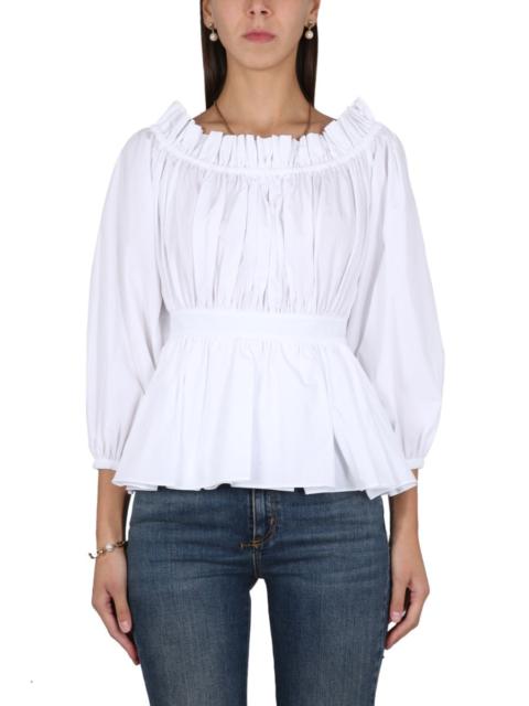 Alexander McQueen Alexander Mcqueen Women Cotton Poplin Top