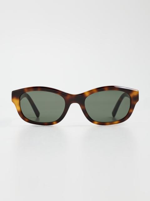 SAINT LAURENT M172 Round Tortoiseshell Sunglasses