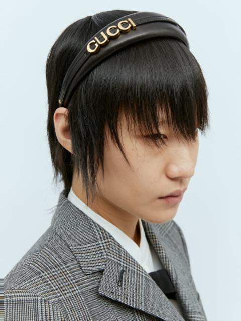 GUCCI Logo Plaque Headband