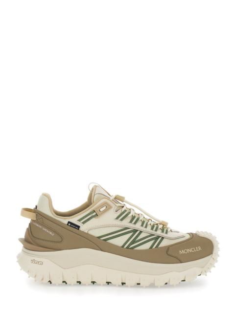 Moncler Moncler Men 'Trailgrip' Beige Sneakers With Logo Detail On The Front And Chunky Sole In Leather For 