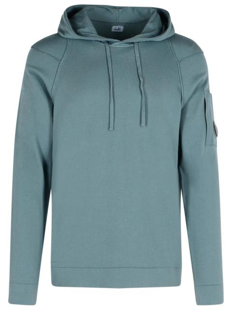 C.P. Company C.p. Company 'LENS' Light Blue Cotton Sweatshirt
