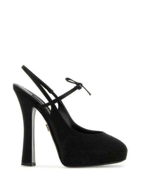 Dolce & Gabbana Dolce & Gabbana Women Black Satin Pumps