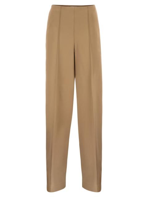 Max Mara Max Mara Women Mxpfiacre - Straight Tailored Trousers In Stretch Technical Jersey