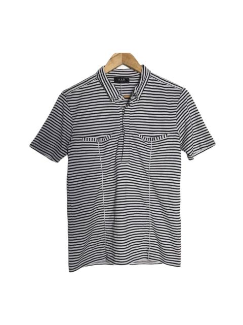 Yohji Yamamoto AAR by yohji yamamoto stripes nice patern polo shirt