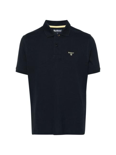 Barbour logo-embroidered polo shirt