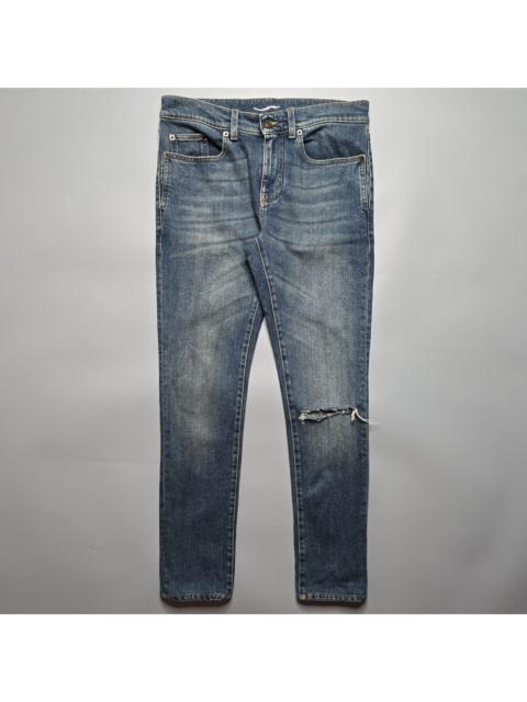 SAINT LAURENT Saint Laurent Paris - Knee Ripped Skinny Jeans