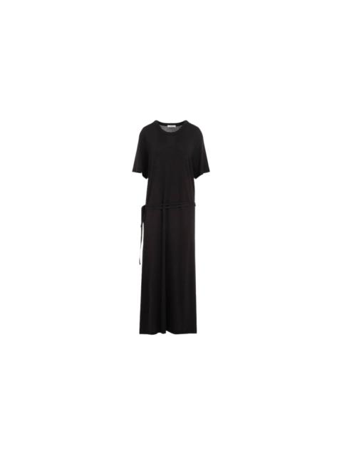 Lemaire BELTED RIB T-SHIRT DRESS (SQUID INK)