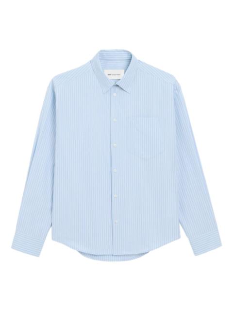 AMI Paris Ami Paris Men Striped Cotton Shirt