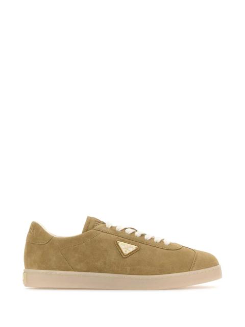 Prada Prada Men Beige Suede Sneakers
