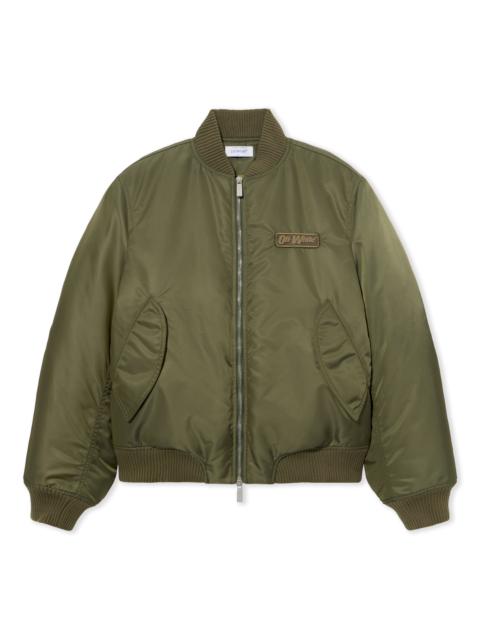 Off-White Off-White Embroidered Nylon Bomber Jacket
