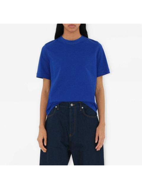 Burberry Burberry Equestrian Night Print Cotton T-Shirt