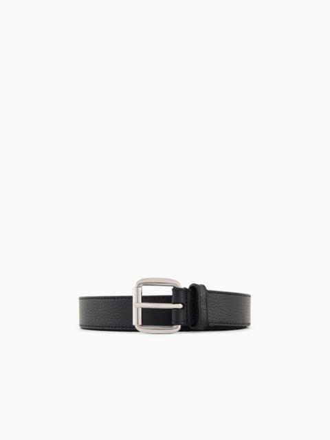 EMPORIO ARMANI SMOOTH LEATHER BELT