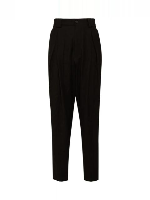 GIORGIO ARMANI SINGLE-PLEAT FLANNEL TROUSERS