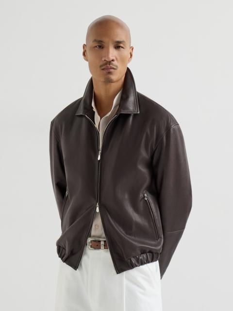 Brunello Cucinelli Nappa leather outerwear jacket