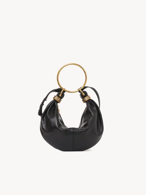 Chloé SMALL BRACELET HOBO BAG IN GRAINED LEATHER