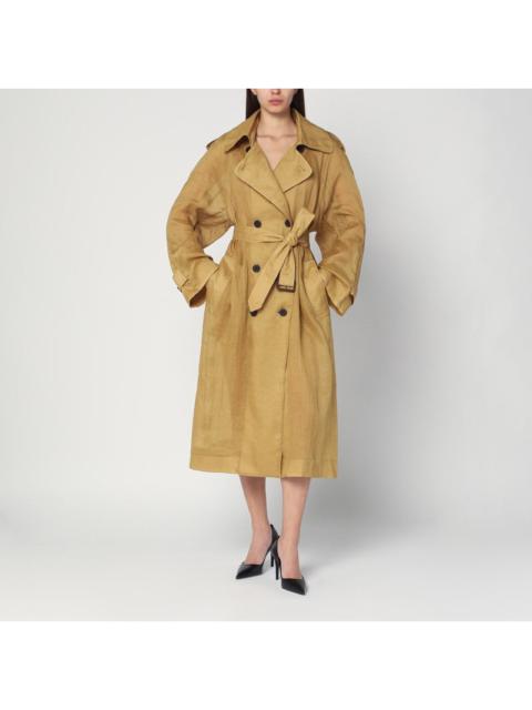 MKDT STUDIO Double-breasted Cici trench coat in ramie