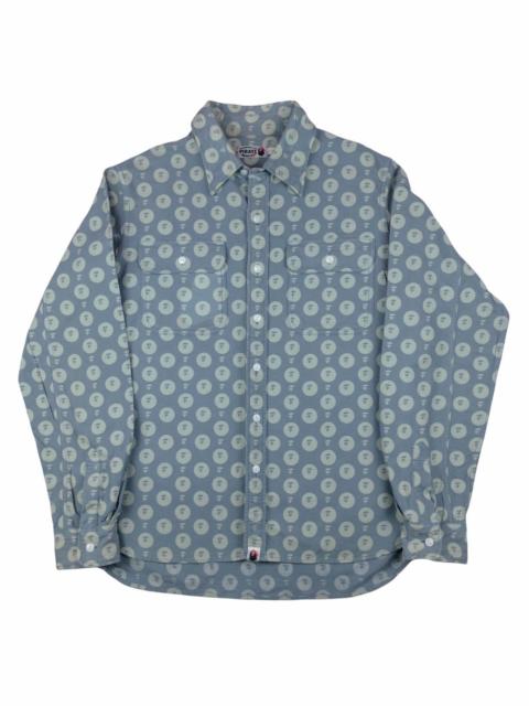 A BATHING APE® Bape Pirate Monogram Flannel Shirt