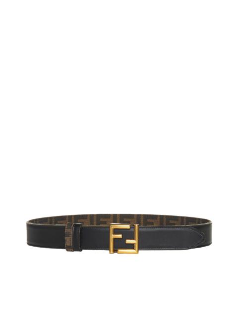 FENDI Fendi Women Reversible Ff Belt In Black Leather