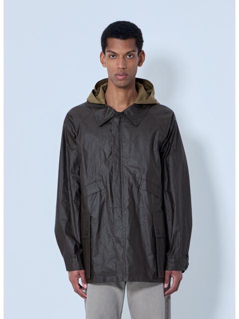 Lemaire Lemaire Men Hooded Waxed Jacket