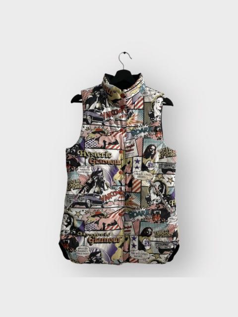 STEAL! 2000s Hysteric Glamour Nude Girl Manga Puffer Vest