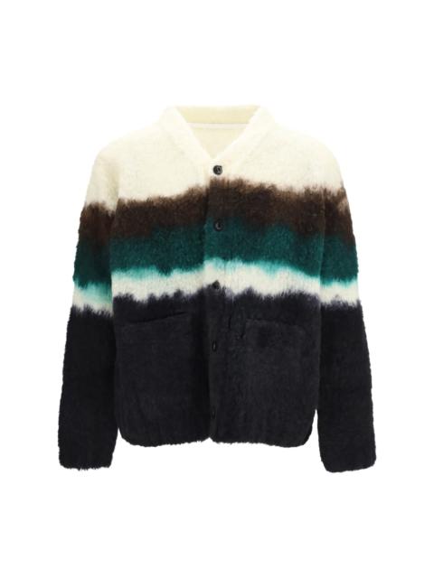 sacai Sacai Chusen-dyed Cardigan Black Multi