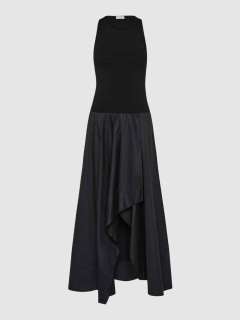 ST. AGNI Knit Bodice Asymm Dress - Black
