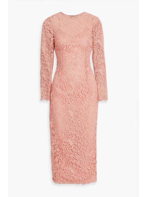 CAROLINA HERRERA Guipure lace midi dress