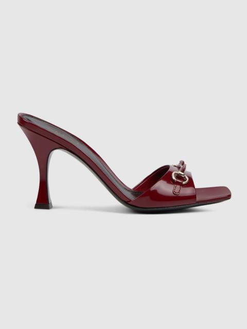 GUCCI Gucci Horsebit Leather Slide Sandals