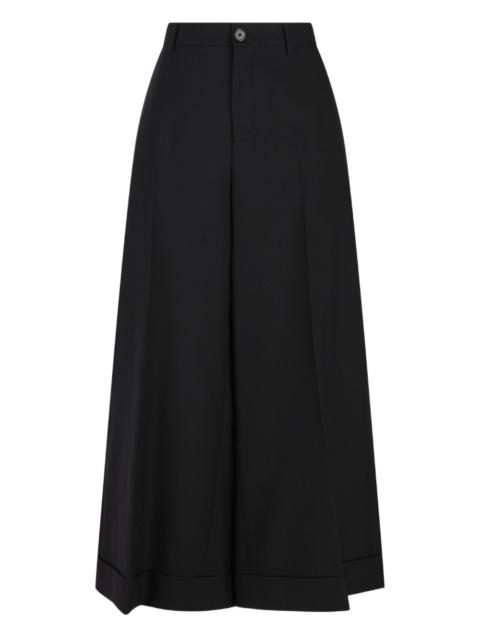 CELINE Celine Women Wool Wide-Leg Trousers