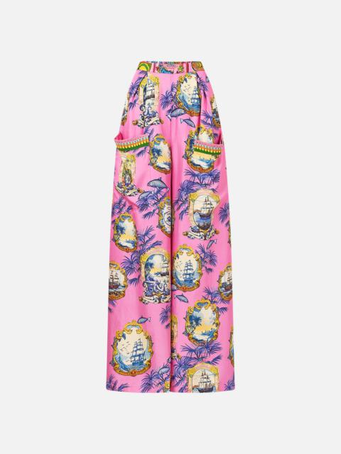 CAMILLA WIDE LEG TROUSER WITH FRONT POCKETS