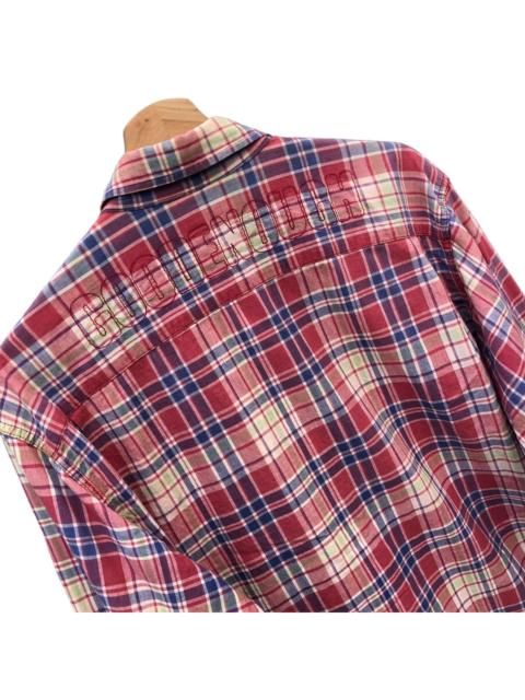 Other Designers Fragment Design - GoodEnough Spell Out Flannel Shirt