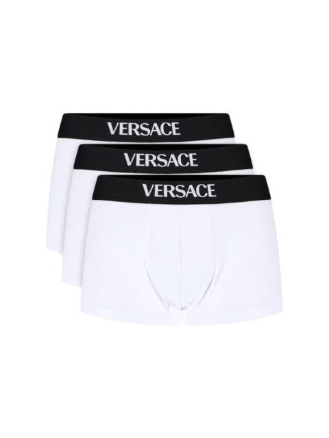 VERSACE 3 LOGO BOXER SHORTS SET