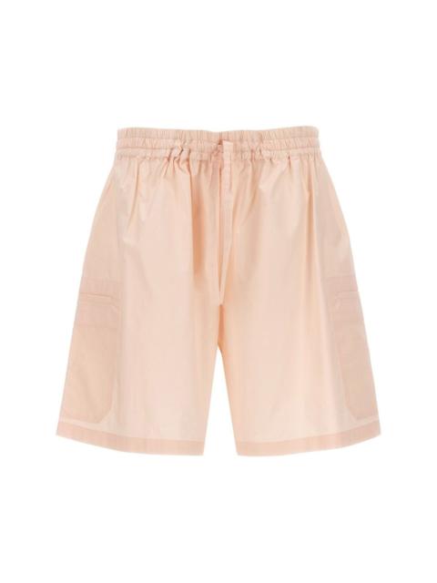 drawstring-waist cotton shorts
