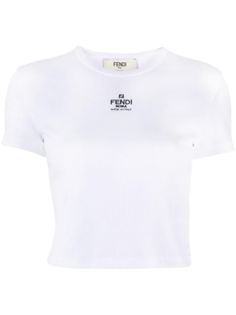 FENDI Fendi Women Logo Cotton T-Shirt