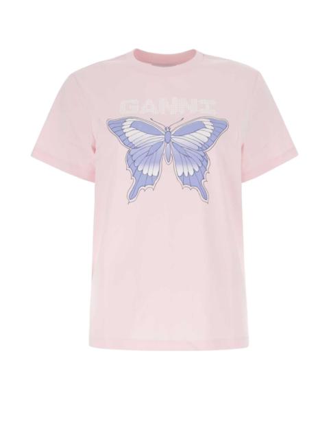 GANNI Ganni Women Light Pink Stretch Lyocell T-Shirt