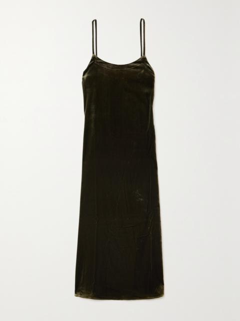 LE KASHA San Vio Velvet Maxi Dress
