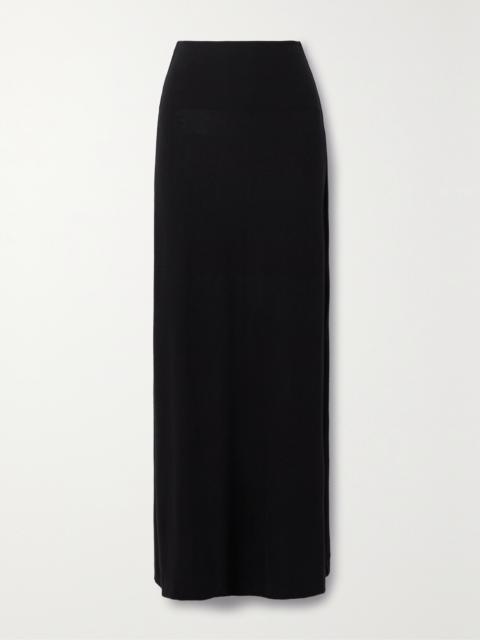 LESET Lauren Stretch-knit Maxi Skirt